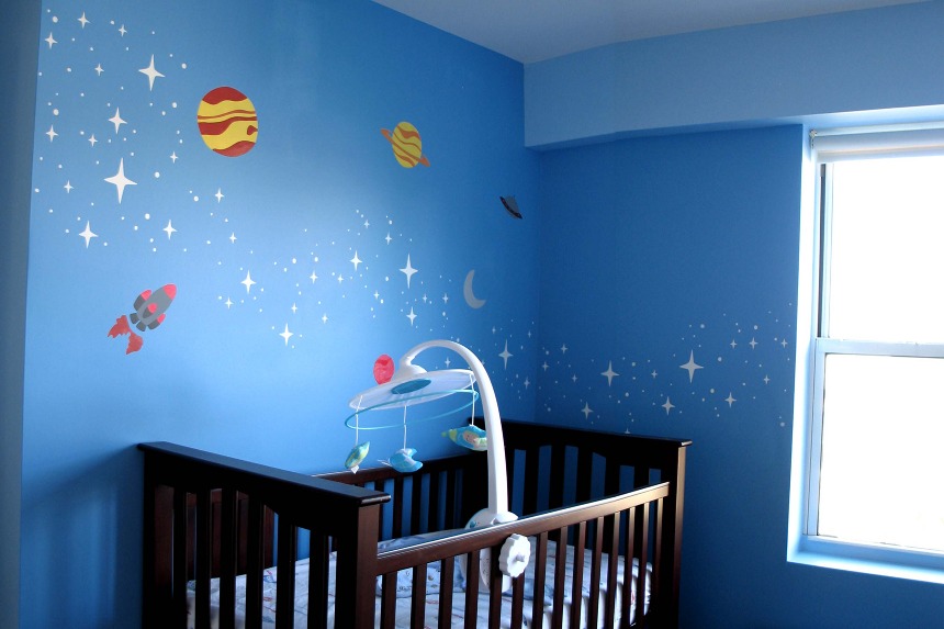 دهانات غرف اطفال اولاد , افكار عصرية لدهانات غرف الاطفال - صور حب