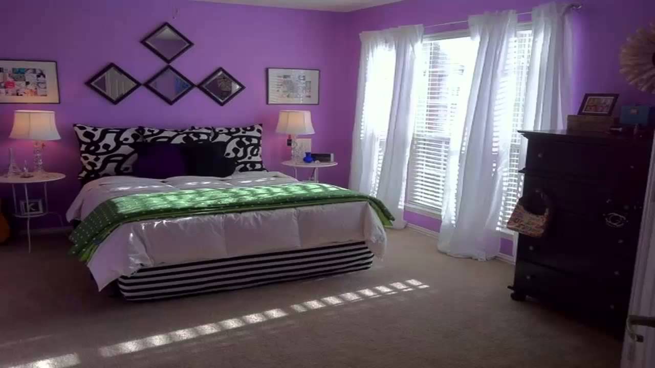 ديكورات غرف نوم باللون الموف , تصاميم باللون الموف لغرف النوم - صور حب