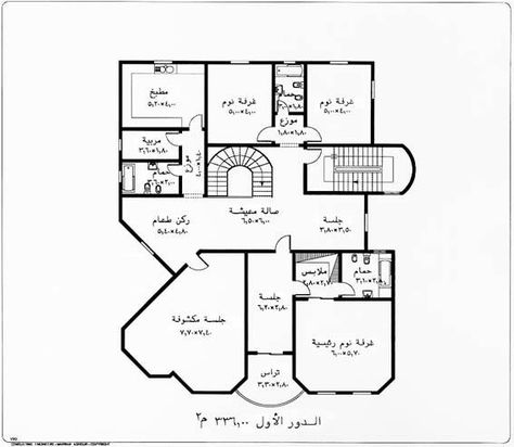 مخطط شقة خمس غرف - اختار تصميم لبيتك من هنا 10682 7