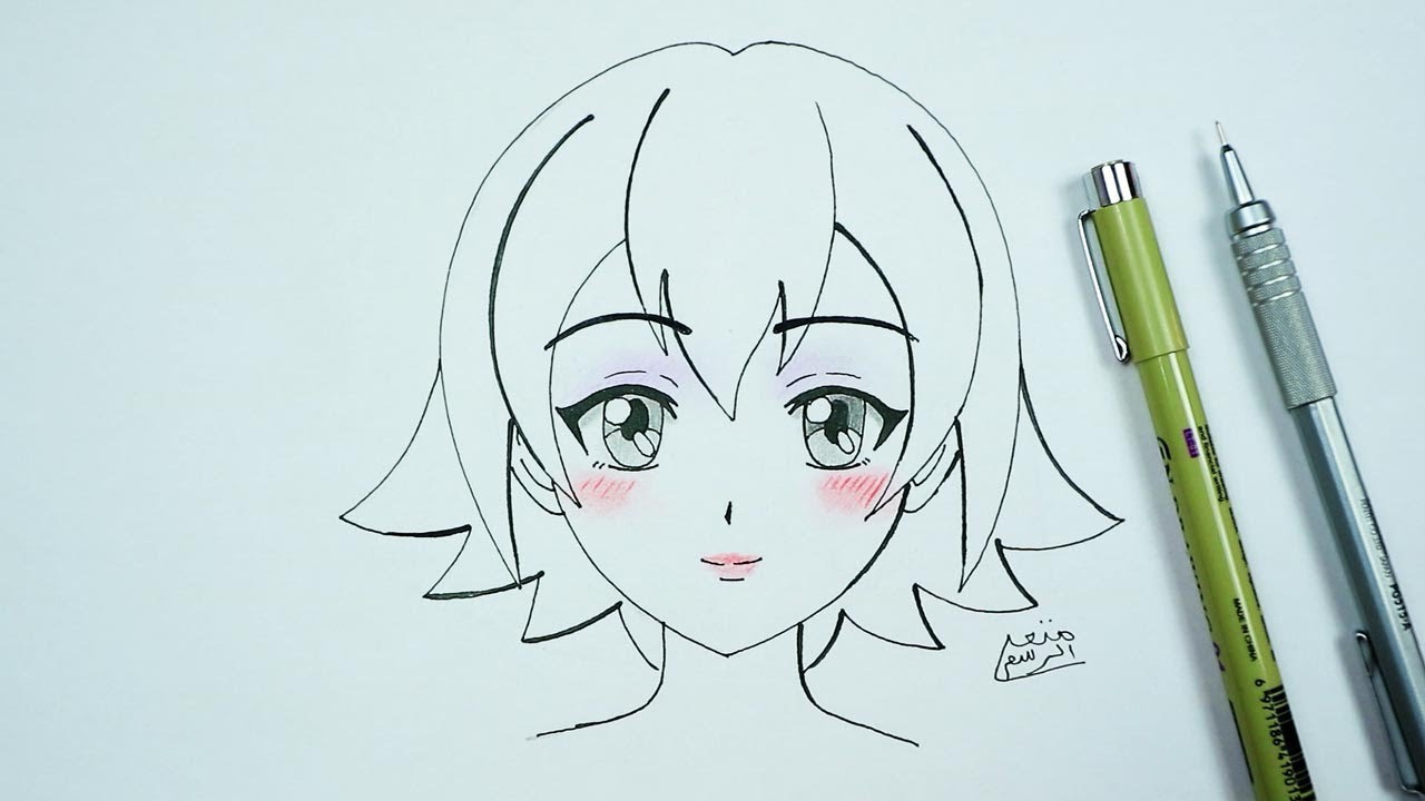 خطوات رسم الانمي،طريقه سهله في رسم الانمي 9093 1