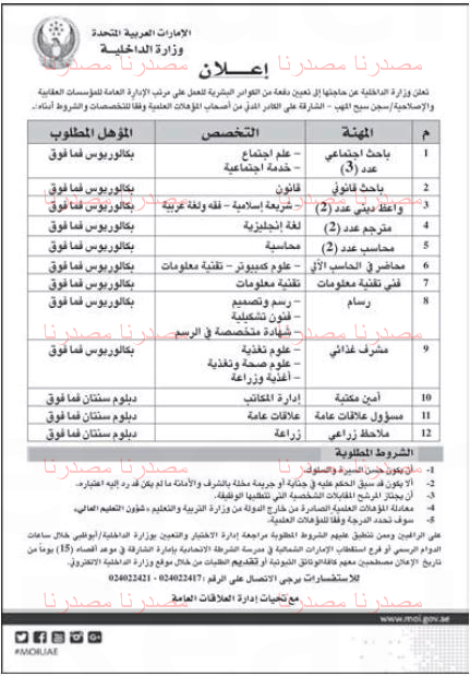 وظائف في الامارات 2020 - وظيفه خاليه 548