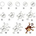 10082 1 طريقة رسم القرد - تعليم رسم القرد بطريقة سريعة  بسمه حنيفة